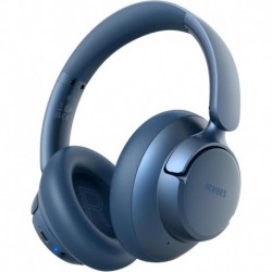 Upgraded Hybrid Active Noise Cancelling Wireless Headphones with Transparent Modes,65H Playtime Blue