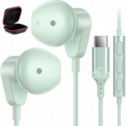 USB C Headphones for iPhone 15 Plus iPad 10th,USB Type C Earphones HiFi Stereo USB C Wired Earbuds w