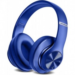 9S Wireless Over-Ear Bluetooth Headphones, 60 Hours Playtime, Hi-Fi Stereo, 6 EQ Modes, Built-in Mic