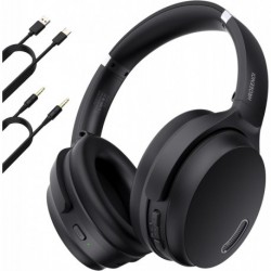 Wireless Bluetooth Over Ear Headphones with Active Noise Cancelling - Long Battery Life - Foldable D