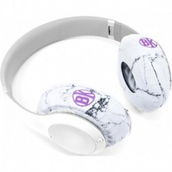 Protective Headphone Covers (White Marble, Regular)