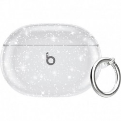 for Beats Studio Buds Case 2021 Clear Glitter,Sparkly Bling Clear Case for Beats Studio Buds + Case