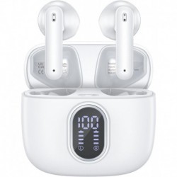 Wireless Earbuds Bluetooth 5.3 Headphones 40 Hrs Playtime with LED Display, Deep Bass and ENC Noise