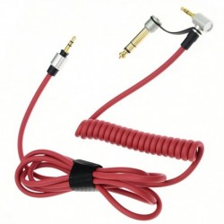 3.5mm to 3.5mm / 6.5mm Replacement Aux Auxiliary Audio Cable Headphone Extension Cord Compatible wit