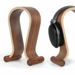 Wooden Headphone Stand Stylish Desk Headset Holder for Over-Ear Headphones Headset Stand for Sennhei