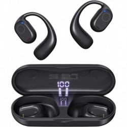 Open Ear Headphones, Bluetooth 5.3 Wireless Sports Headphones with Digital Display Charging Case 40