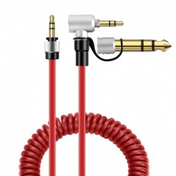 Replacement Red Aux Auxiliary Pro and Detox Edition Cable Wire Cord for Monster Solo Beats Studio He