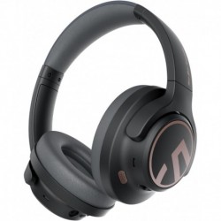 Space Hybrid Active Noise Cancelling Headphones, Wireless Over Ear Bluetooth Headset, 123H Playtime,