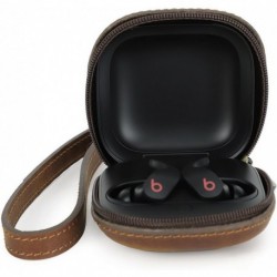 Personalized Cowhide Leather Powerbeats Pro Headphones Case Custom Beats Fit Pro Cover Luxury Leathe