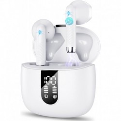 Wireless Earbud Bluetooth 5.3 Headphones with Clear Sound, 40H Playtime, Sport Earbud Touch Control