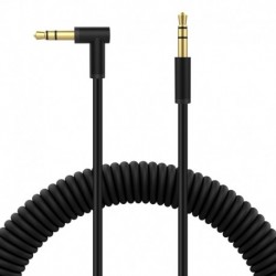 Replacement solo2.0 Headphone Cable,3.5mm to 3.5mm Audio Headphone Extension Cord,Aux Coiled Audio C