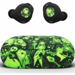 Disney Nightmare Glow in The Dark TWS Earbuds Wireless Bluetooth 5.0 Compatible in-Ear Headset with