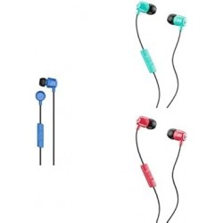 Jib in-Ear Earbuds with Microphone 3 Pack - Blue, Miami, Red