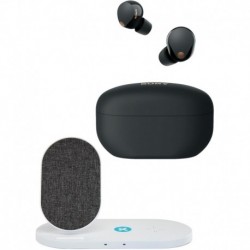 WF-1000XM5 True Wireless Bluetooth Noise Cancelling in-Ear Headphones (Black) with Dual Pad Wireless