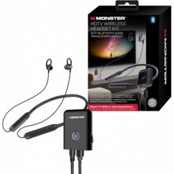 Monster Wireless Headset with Neckband, Stream TV/Gaming Audio Without Issue, Isolates Noise, Powere