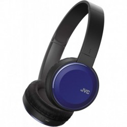 Wireless Lightweight Flat Foldable On Ear Bluetooth Wireless Headband with Mic, Blue (HAS190BTA)