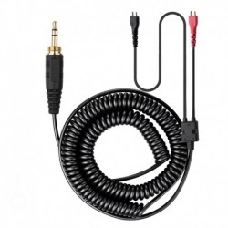 HD25 Cable, Replacement Spring Cable Extension Cord with 6.35mm Adapter for Sennheiser HD25 HD25-1 H