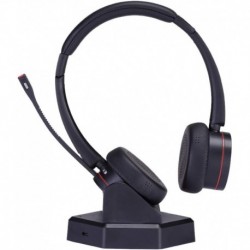 Wireless Work Headset with Microphone Noise Cancelling Business Bluetooth Headphones for Call Center