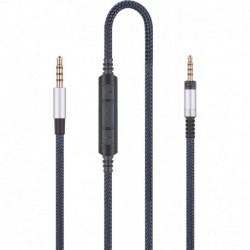 Audio Replacement Cable with in-Line Mic Remote Volume Control Compatible with Sennheiser Momentum,