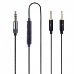 3.5mm to 2.5mm Male to Male Audio AUX Replacement Cable Compatible with Sennheiser HD447 HD437 HD202