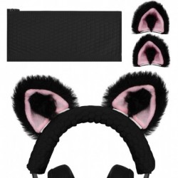 NOVA Knit Fabric Headband Cover + Cat Ears Attachment Compatible with Razer, SteelSeries, HyperX, Se