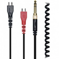 Extension Spring Relief Coiled Audio Cable for Sennheiser HD25 HD25-1 HD25-1 II HD25-C HD25-13 HD600