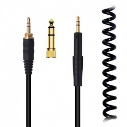 HD598 Extension Spring Relief Coiled Audio Cable Replacement for Sennheiser HD598Cs HD599 HD569 HD57