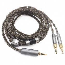 2.5mm Balanced Headphone Cable Compatible for Sennheiser HD700 HD 700 Headphones 8 Core Silver Plate