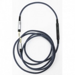 Audio Cable with in-Line Mic Remote Volume Compatible with Sennheiser HD598, HD558, HD518, HD598 Cs,