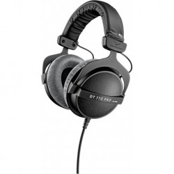 DT 770 PRO 80 Ohm Over-Ear Studio Headphones in Gray. Enclosed design, wired for professional record