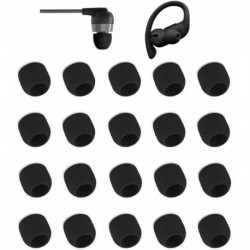 Black Ear Tips for in-Ear Headphones, Extra Small Kids Size 10 Pairs Soft Silicone Earbuds Tips Eart