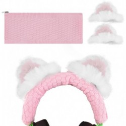 NOVA Knit Fabric Headband Cover + Cat Ears Attachment Compatible with Razer, SteelSeries, HyperX, Se