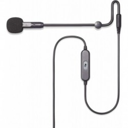 ModMic USB Attachable Noise-Cancelling Microphone with Mute Switch Compatible with Mac, Windows PC,