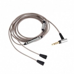 Silver Plated Audio Cable with Mic in-Ear Headphone for Sennheiser for IE 80 for IE80S for IE8 IE8i