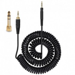 HD598 Coiled Cable with 6.35mm Adapter Compatible with Sennheiser HD598 HD558 HD518 HD599 HD569 HD57