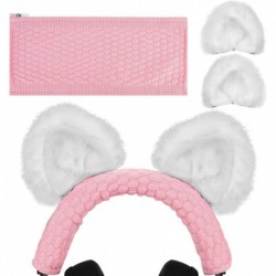 NOVA Knit Fabric Headband Cover + Cat Ears Attachment Compatible with Razer, SteelSeries, HyperX, Se