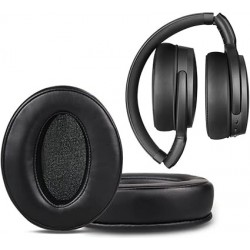 Replacement Leather Earpads Compatible with Sennheiser HD 4.50 BTNC Headphones (Black)