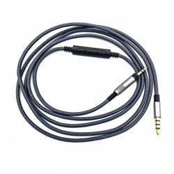 Audio Cable with in-Line Mic Remote Volume Compatible with Sennheiser HD598, HD558, HD518, HD598 Cs,