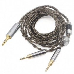 3.5mm Headphone Cable Compatible for Sennheiser HD700 HD 700 Headphones 8 Core Silver Plated Replace