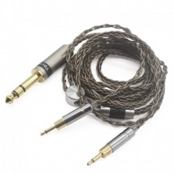 6.35mm Headphone Cable Compatible for Sennheiser HD700 HD 700 Headphones 8 Core Silver Plated Replac