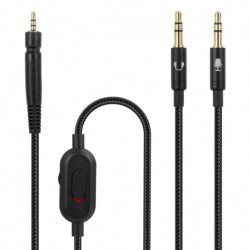 GSP 600 Cable with Mute and Volume Control Compatible with Sennheiser Game ONE, Game Zero, PC 373D,