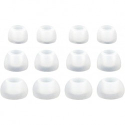 12pcs (TRS-W) 4S / 4M / 4L Replacement Ear Adapters Earbuds Ear Tips Compatible with Sennheiser IE S