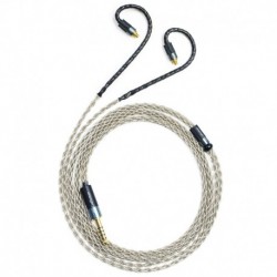 6N Single Crystal Silver 2.5mm/3.5mm/4.4mm Upgrade/Replacement Earphone Cable for Sennheiser IE200 I