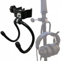 Headphone Hanger Stand Mount, Clamp-On Universal Accessory Holder, for Studio Microphone/Musical Sta