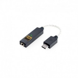 GO link - DAC & Amplifier - USB-C to 3.5mm Adapter - Improve Headphone Sound from any Device - Gold-