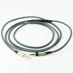 Gray Cable with Mic Volume Control Aux Cord Momentum Headphone for Sennheiser Accessory Part