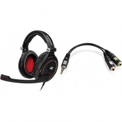 Sennheiser Game Zero Gaming Headset- Black with Sennheiser PCV 05 Combo Audio Adapter