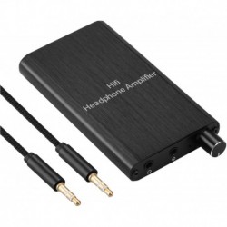 Headphone Amplifier, Portable HiFi Headphone Amp 3.5mm Stereo Audio Gain Switch Support Impedance 16