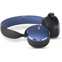 AKG Y500 On-Ear Foldable Wireless Bluetooth Headphones- Blue (US Version)