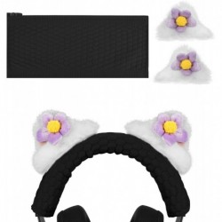 NOVA Knit Fabric Headband Cover+Cat Ears Attachment Compatible with Razer, SteelSeries, HyperX, Senn